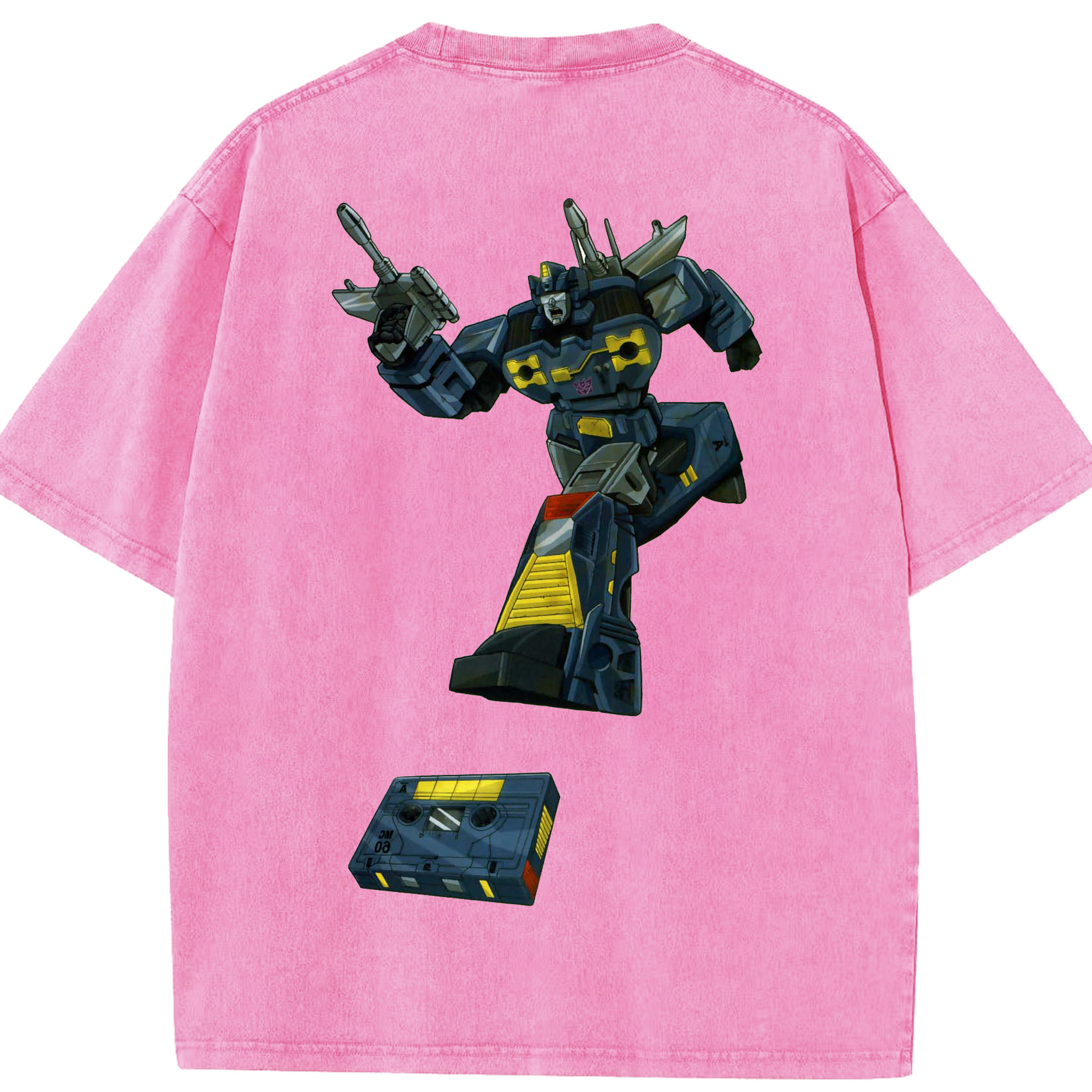 （画像用）  綿100% ヴィンテージ風 半袖Tシャツ（背面プリント）
